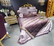 Итальянская мебель для спальни JUMBO коллекция Cherie Night: кровать, тумба прикроватная и покрывало с подушками